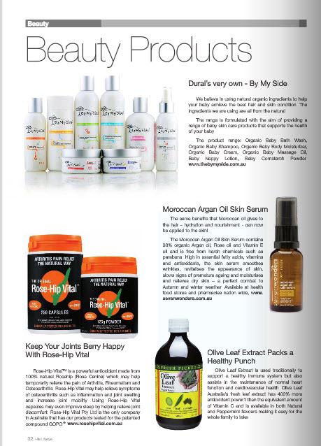 Rose-Hip Vital As Featured In Hills Lifestyle Beauty Pages April 2012