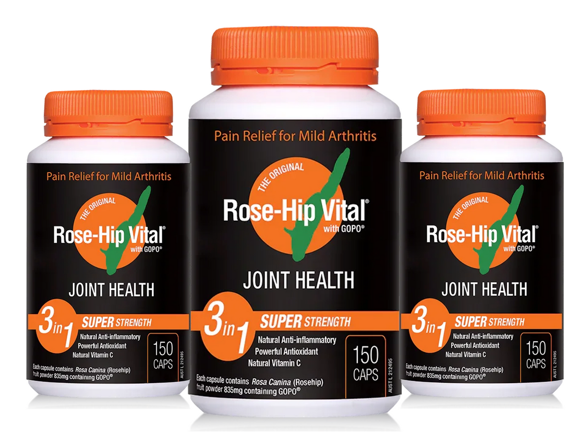 Rose-Hip Vital<sup>®</sup> Joint Health with GOPO<sup>®</sup> 150 Capsules - Triple Pack